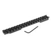 EGW Remington 700, 721, 725 Long Action Scope Bases gir deg en solid Picatinny rail uten boring, med lett aluminiumsdesign og enkel justering av øyeavstand.