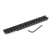 EGW Remington 597 Scope Bases gir deg en solid Picatinny-skinne uten behov for boring, laget av lett 6061 T6 aluminium for fleksibel montering av kikkertsikte.