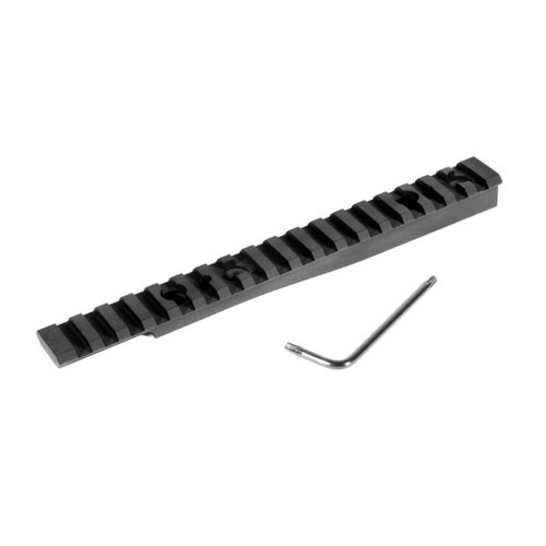 EGW Ruger No.1 Scope Bases gir deg en robust Picatinny-skinne uten boring, laget av 7075 T6 aluminium for økt presisjon og fleksibilitet i kikertsiktevalg.