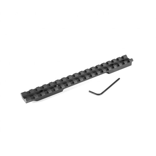 EGW Browning A-Bolt 12GA Scope Bases gir deg en solid Picatinny-skinne uten boring, laget av lett 6061 T6 aluminium for enkel montering av kikkertsikter.