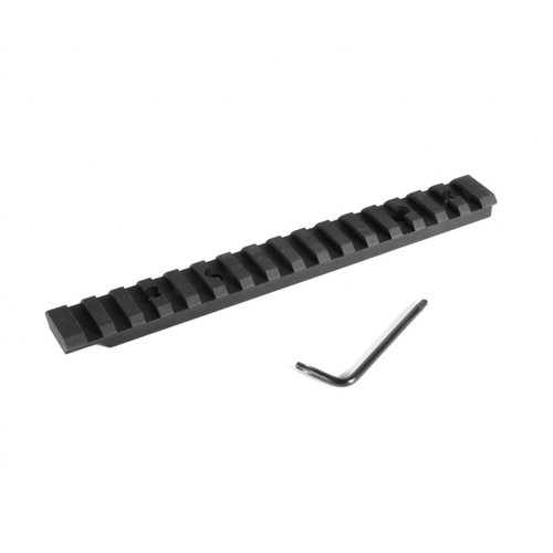 EGW Ruger American Short Action HD Scope Bases gir en robust Picatinny-skinne uten boring, med presis justering for øyeavstand og forbedret nøyaktighet.