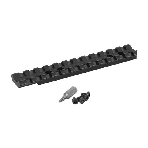 EGW HENRY LONG RANGER Picatinny scope mount gir deg fleksibilitet med full lengde Picatinny spor, lettvektsdesign og holdbar Type II anodisering.