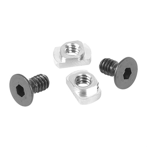 M-LOK NUTS fra EGW er perfekte for å montere T-slot rail på M-LOK forender, inkludert alt nødvendig tilbehør for enkel installasjon.