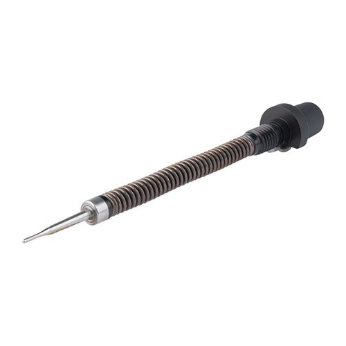Gre-Tan GEN II Lite firing pin assembly i matt svart har et Thread Assembly System som forhindrer utilsiktet avfyring, og passer perfekt for tørkeskudd og triggerinnstilling.