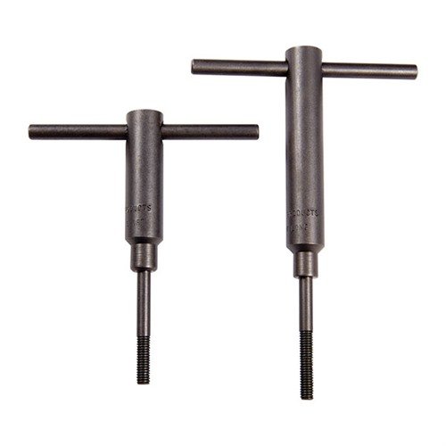 STOCKMAKER'S HANDSCREWS fra FORSTER PRODUCTS, INC. gir rask og presis montering av kolben på action, anbefalt av ledende stockmakere. Håndtakene er 3" lange.