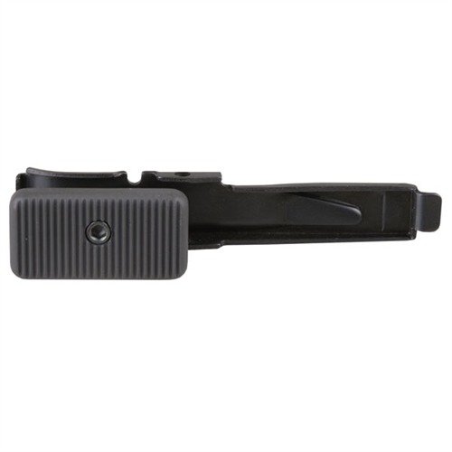 Oversized bolt release button for rask tilgang under stress, med en serratert overflate for grep, laget av slitesterk 4140 stål, passer til Benelli M1 og M3.