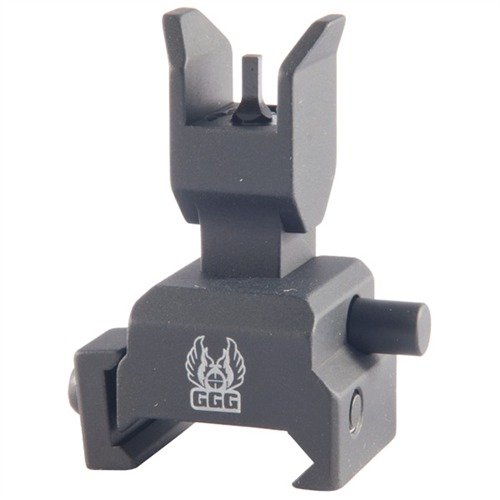 AR-15 FLIP-UP BACKUP FOREARM FRONT SIGHT gir deg pålitelig sikte med en lett aluminiumsdesign, perfekt for raske skudd og situasjoner med lavt lys.