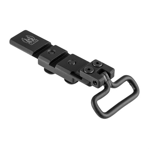 GG&G Bipod Adapter for M14/M1A larverer fabrikkplaten under løpet, og lar deg feste moderne Picatinny-kompatible bipoder for bedre stabilitet og presisjon.