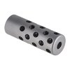 Gentry Custom Quiet Muzzle Brake reduserer rekyl og munnsprang effektivt, tilgjengelig i polished blue, matte blue eller stainless steel, 5/8-24 thread pitch.