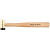 Grace USA Delrin-Tipped Brass Hammer kombinerer holdbarhet og presisjon med et dobbelt hode, erstatningsbar Delrin-spiss og ergonomisk hickory-håndtak.