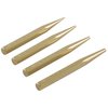 Starter Punch Set fra GRACE USA er laget av premium messing, inneholder 4 presisjonsmaskinerte puncher for drifting sights og driving pins, med praktisk oppbevaring.
