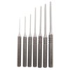 Grace USA Steel Roll Pin Punch Set tilbyr slitesterke, presise verktøy i karbonstål for sikker fjerning og installasjon av roll pins, med komfortable, knurlerte håndtak.