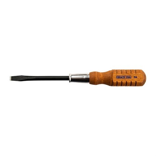 Grace USA Screwdriver Set tilbyr overlegen styrke med square shank, komfortable hardwood håndtak og herdet spisser for presisjonsarbeid på våpen.