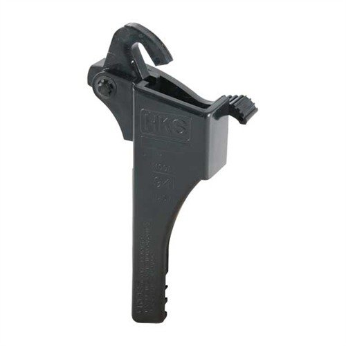 Last ned pistolmagasiner raskt og enkelt med HKS SEMI-AUTO PISTOL MAGAZINE SPEEDLOADER, uten å skade magasinene eller klemme fingrene.