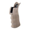 HOGUE AR-15 overmolded beavertail grip har ergonomiske fingerformer, non-slip Cobblestone ™ tekstur og gir utvidet lengde på trekk, perfekt for ditt våpen.