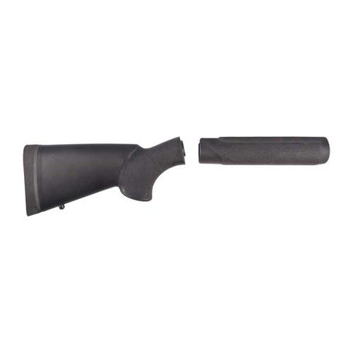 HOGUE OVERMOLDED SHOTGUN STOCK & FOREND SET gir en slitesterk og sikker grep med gummibelagt overflate, tilgjengelig i standard og ShortShot lengde.