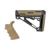 Hogue’s 2-delte kit gir et komfortabelt finger grooved beavertail grep og en sammenleggbar buttstock med anti-rattle passform og flere festepunkter.