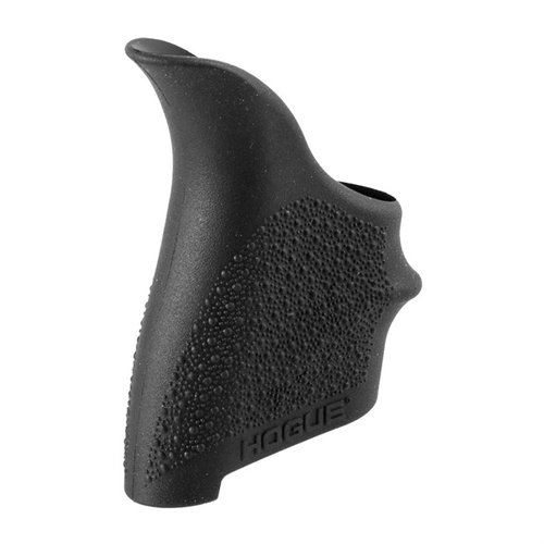 HOGUE HandALL Beavertail Grip Sleeves gir perfekt grep og komfort for polymerpistoler, med fingergroove og beavertail for bedre håndtering og beskyttelse.
