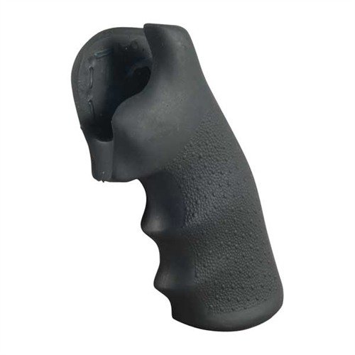 MONOGRIPS fra HOGUE gir et solid grep med finger-groove design, absorberer rekyl og forhindrer glid, perfekt for Colt Python.