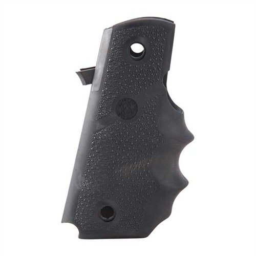 HOGUE SEMI-AUTO PISTOL GRIPS i gummi og tre gir bedre grep og demper rekyl, med finger grooved design for optimal kontroll og komfort.