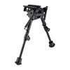Harris selvnivellerende bipod 6-9" gir rask justering på ujevnt terreng, med justerbar høyde og låsemekanisme for stabilitet.