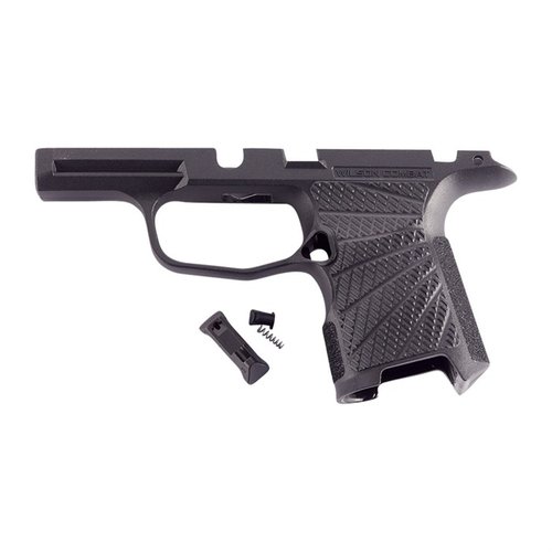 Wilson Combat P365 gripmoduler forbedrer grep og rekylkontroll, med ergonomisk design, aggressive teksturer og passer til alle standardhylstre.
