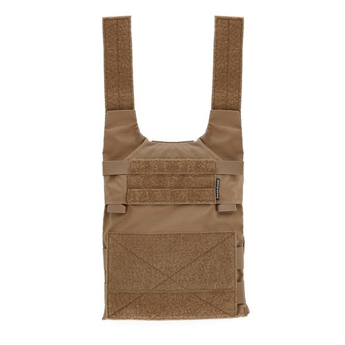 LV-119 O V E R T Front Plate Bag tilbyr fleksibel tilpasning med MOLLE, PTT-støtte og kommunikasjonssporing, perfekt for høyprofiloperasjoner.
