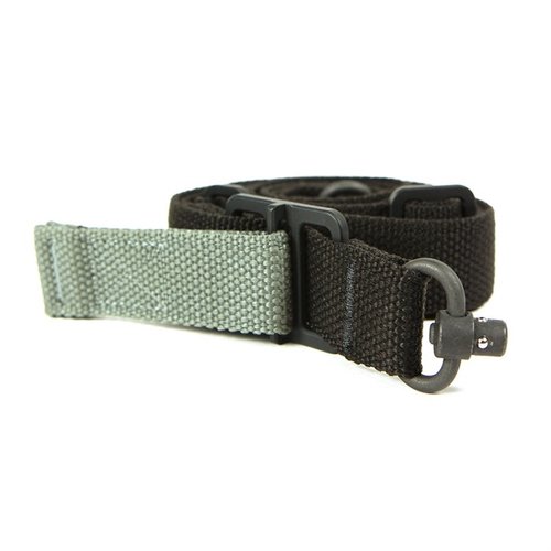 Vickers Push Button Sling tilbyr rask justering, sikker bæring og lettvektsdesign med premium push button swivels for optimal komfort og funksjonalitet.