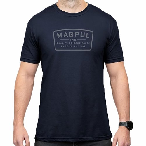 Oppdag Magpul GO BANG PARTS T-skjorte i 100% bomull, med komfortabel design, dobbel søm for holdbarhet og trykket i USA. Perfekt for enhver skytter!