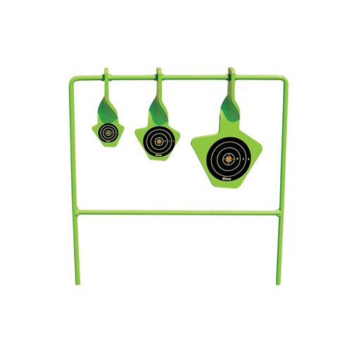 Opplev moro med STEEL SPINNING TARGET SYSTEM for 22 cal! Ingen oppsett, bare last og skyt. Tre synlige, flytende mål i slitesterk stål for langvarig glede.