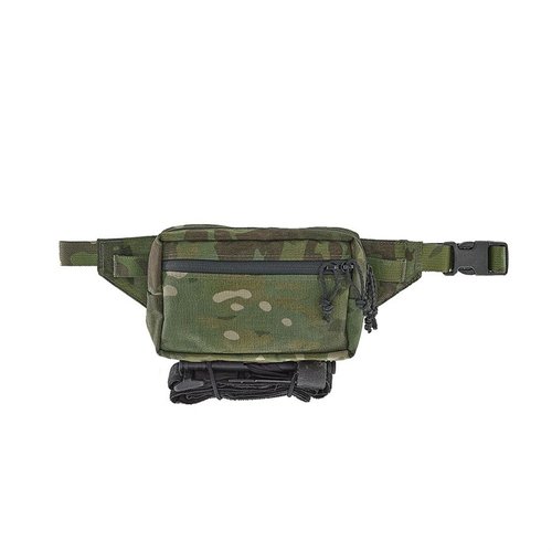 Fanny SACK POUCH MK3 gir enkel tilgang til utstyr, kan bæres rundt livet, har justerbare elastiske løkker og et praktisk halv-glidelås design.