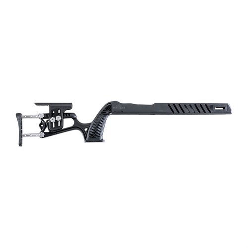 MCA™-22 gir optimal tilpasning for jakt og konkurranse, med justerbar kolbe, ambidextrøs pistolgrep og mulighet for standard og bull løp.