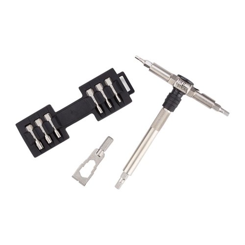 Fix It Sticks Compact Ratchet Locking Hex Drive med 15 bits tilbyr presisjon, holdbarhet og kompakt lagring, perfekt for vedlikehold av våpen.