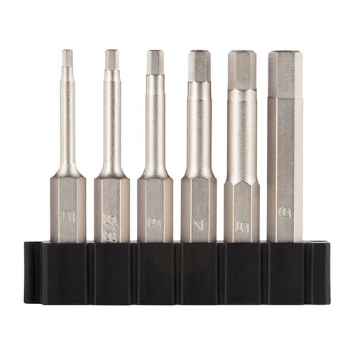 Utvid bitutvalget i Fix It Sticks-settet ditt med 2" lange bits i en praktisk polymerholder. Inkluderer metrisk, SAE, Torx og Philips/Flat bits.