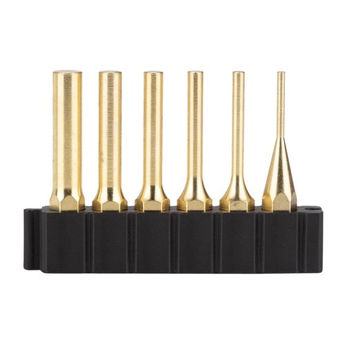 Sett med seks Pin Punches som integreres med Fix It Sticks System. Stålinnsats i bunnen gjør dem kompatible med magnetiske drivere. Størrelser: 1/16”, 3/32”, 1/8”, 5/32”, 3/16”, 1/4”.