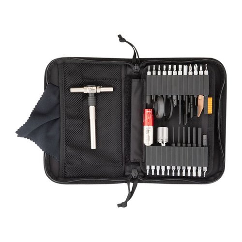 Fix It Sticks 3-Gunner Compact Tool Kit tilbyr et modulært T-Drive-system, presise momentbegrensere og et kompakt etui for enkel transport av essensielle verktøy.