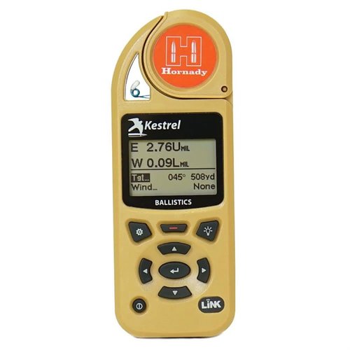 Kestrel 5700 Ballistics Weather Meter med Hornady 4DOF tilbyr presise ballistiske beregninger, værmålinger og robust design for langdistanse skyting.