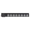 MK18 16" Super Modular Rail i 7000 Series Aluminium, M-LOK/Arca-Swiss kompatibel, lett, sterk og modulær for AR15-rifler, tilgjengelig i svart eller DDC.