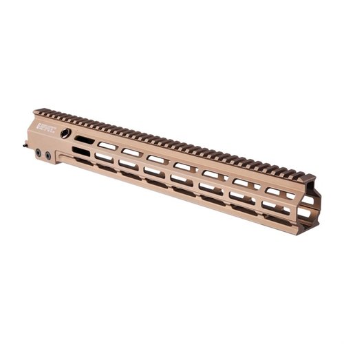 MK18 16" Super Modular Rail er lett, robust og M-LOK/Arca-Swiss kompatibel, perfekt for konkurranseskyttere som ønsker tilpasningsmuligheter.