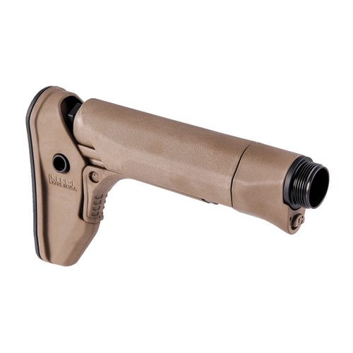 RECC·E™ Carbine Stock fra Reptilia® tilbyr konstant kinnstøtte, ambidextrøse QD festepunkter, og veier kun 12 oz for optimal ytelse på AR15/M16.