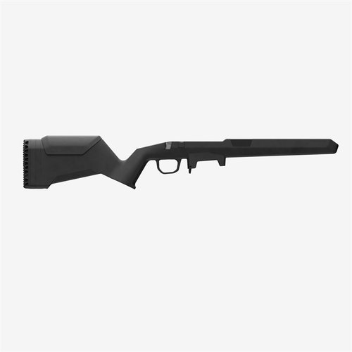 Hunter Lite for Savage AXIS er en lettvekts jaktstock med justerbar LOP, ergonomisk design, M-LOK spor og ambidextrous magasinutløser for optimal bruk.