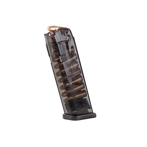ETS transparente magasiner for Glock® gir bedre synlighet, sikkerhet, og pålitelighet med enkel rengjøring, kjemikalieresistens og robust design.