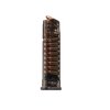 SIG SAUER 320 MAGAZINE 21-RD 9MM har ekstrem støtmotstand, er kjemikalieresistent, og har en gjennomsiktig kropp for enkel ammooversikt.