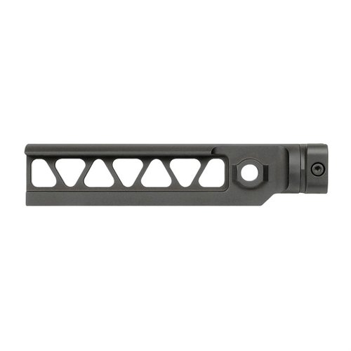 ALPHA SERIES M4 BEAM STOCKS tilbyr en robust design med sidefolding og Picatinny-feste, perfekt for tilpasning og maksimal styrke.