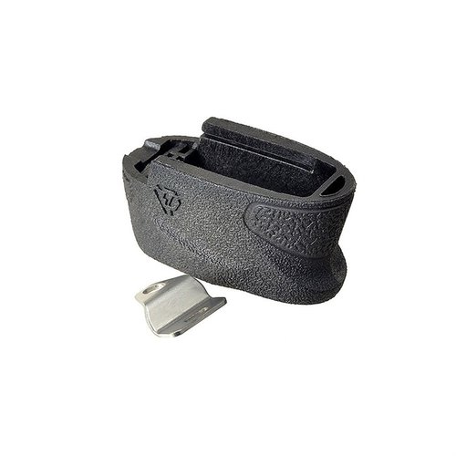Strike Industries EMP +2 for M&P Shield gir +2 skudd for 9mm og +1 for .40S&W, med solid design og sikkerhetslås for økt pålitelighet.