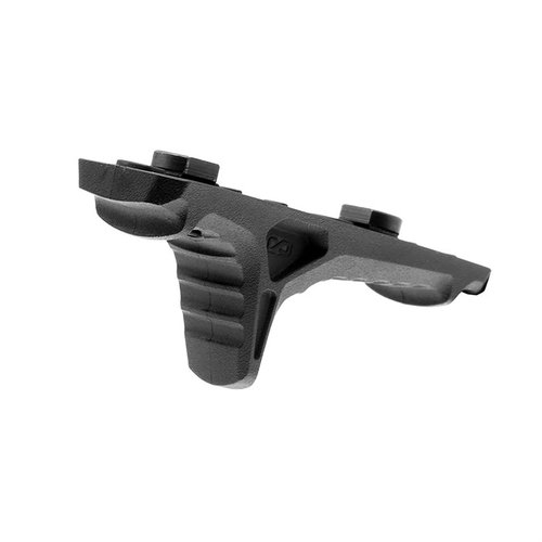 LINK Anchor Handstop gir en komfortabel, ergonomisk grep med lav profil, er laget av varmebestandig polymer og passer til M-LOK og KeyMod rails.