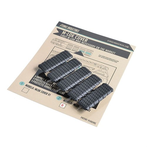 Strike Industries M-LOK Covers gir optimal beskyttelse og kontroll med aggressiv tekstur, laget av slitesterk nylonpolymer og passer til alle M-Lok monteringsflater.