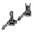 ERATAC BACKUP OFFSET FRONT & REAR SIGHT FOR AR15 RIFLE W/PICATINNY