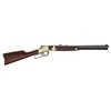 BIG BOY BRASS 45 COLT er en pålitelig rifle med klassisk design, 16,5" løp, justerbare sikter og 10 skudds magasin, perfekt for storviltjakt.