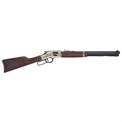 Big Boy Deluxe Engraved er en begrenset rifle med amerikansk valnøtt, solid messingreceiver og vakker gravering, perfekt som arv for fremtidige generasjoner.